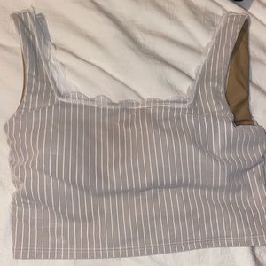 Kortni Jeane scalloped top. L.